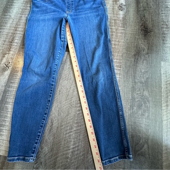 SPANX Jeans Size‎ XL Blue Pull On Denim Skinny Jeans Stretchy Compression - Picture 4 of 11